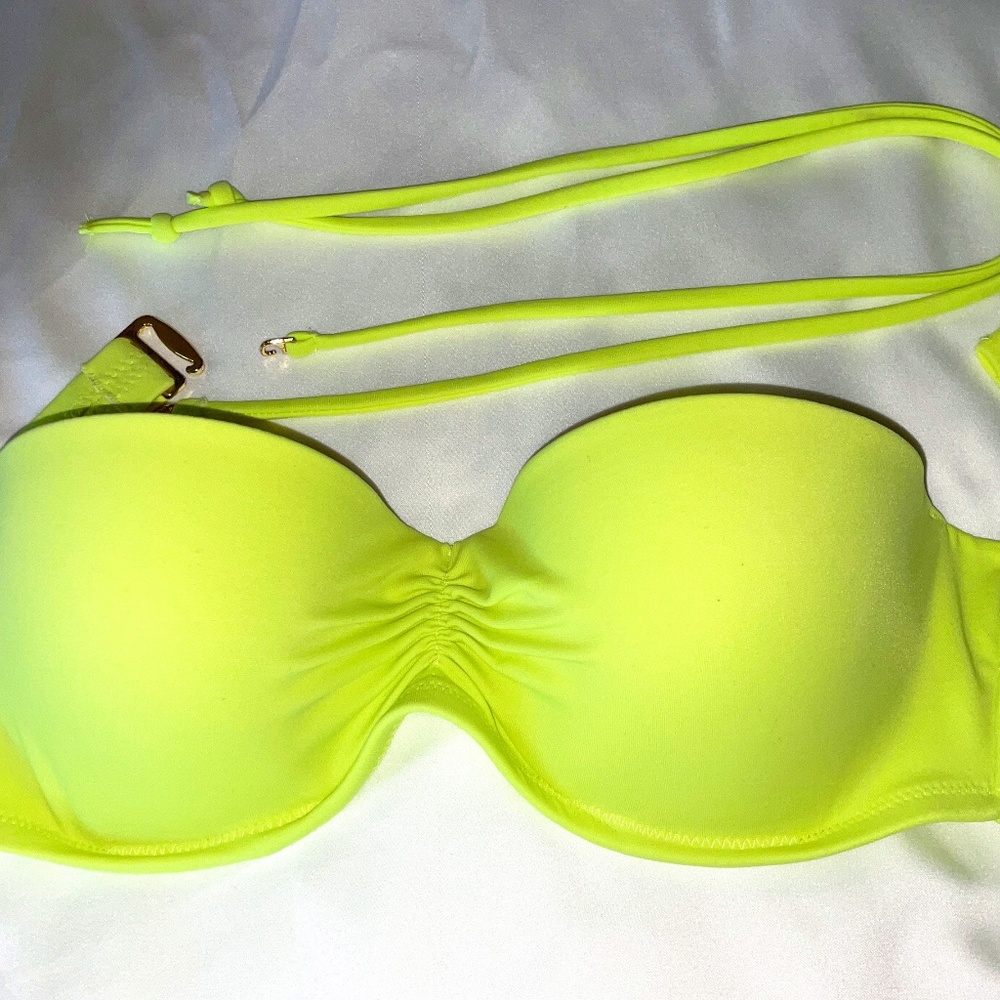 VICTORIA'S SECRET BANDEAU BIKINI TOP WITH STRAPS*** - SMALL